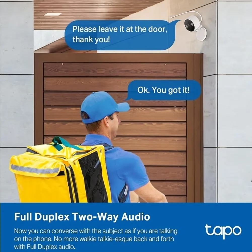 TP-Link Tapo 2K QHD Security Camera Night Vision Indoor Outdoor WiFi